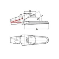 Адаптер зуба ESCO SUPER V19...