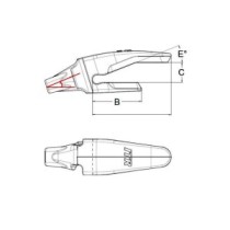 Адаптер зуба ESCO SUPER V61 для екскаватора 5898.V61