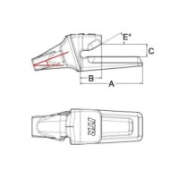 Адаптер зуба ESCO SUPER V19 для екскаватора 833.V19