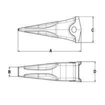 Зуб для корчувальника CENTERLINE C