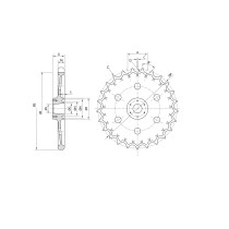 Ведуче колесо KUBOTA KH35