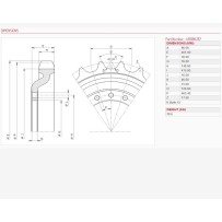 Ведуче колесо JCB 150 T