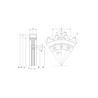 Ведуче колесо KOMATSU CK20