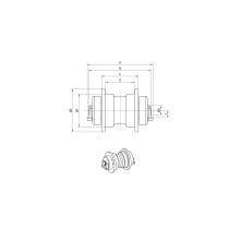 РОЛИК ОПОРНИЙ YANMAR VIO80