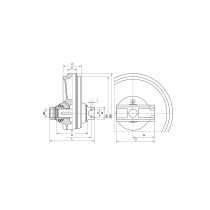 НАТЯЖНЕ КОЛЕСО З НАПРАВЛЯЮЧИМИ HINOWA PT70