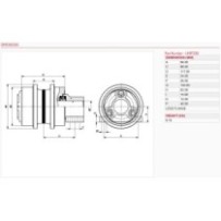 Ролик підтримуючий HANIX H75 B