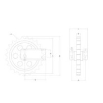 Натяжне колесо зубчасте...