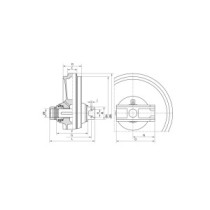Натяжне колесо  JCB 8040ZTS
