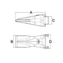Зуб екскаватора ESCO