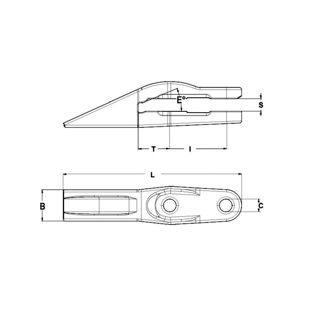Зуб CATERPILLAR моноблок