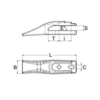 Зуб ITR моноблок
