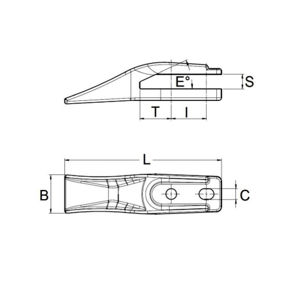 Зуб ITR моноблок
