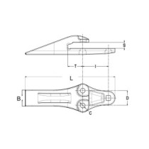 Зуб моноблоку CATERPILLAR