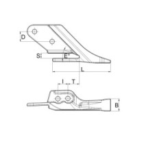 Зуб JCB моноблок JCB 3CX 4CX