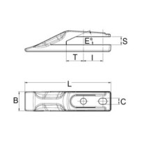 Зуб ITR моноблок
