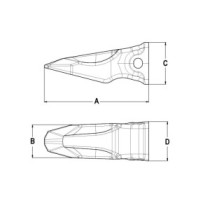 Зуб J400 посилене HD Tip
