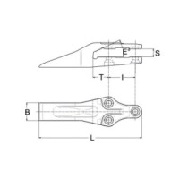 Зубець моноблоку KOMATSU