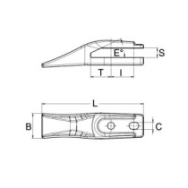 Зубець моноблоку ITR