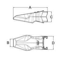 Зуб Esco для навантажувача.