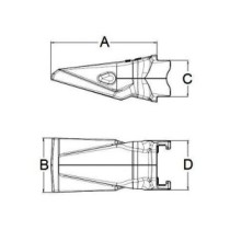 Зуб лопати ESCO