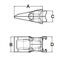 Зуб лічильника ESCO.