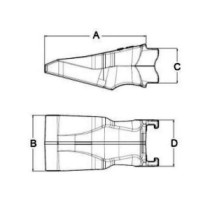 Зуб лопати ESCO