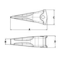 Зуб для демонтажного відбійника CENTERLINE E