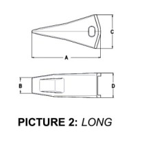 Зуб для ЗРІВАЧА довгий/звичайний G