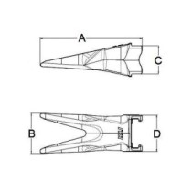 Зуб екскаватора ESCO