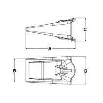 Зуб типу вертикальний