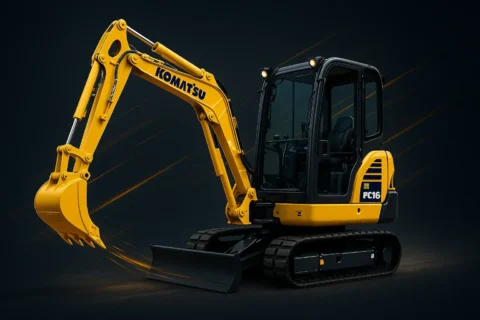 Komatsu PC16 – характеристики міні-екскаватора та його застосування