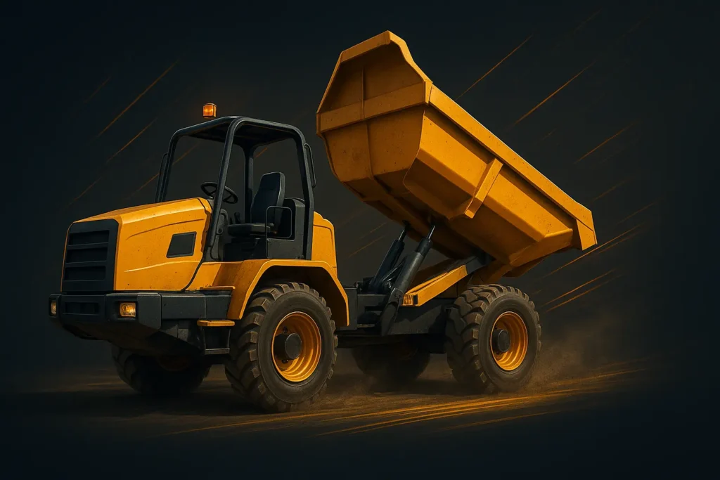 Дизельні самоскиди: дизельна тачка та будівельний самоскид.